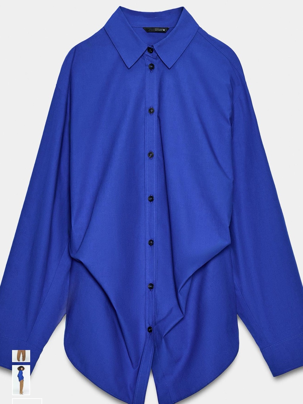 Royal Blue Button-Up Shirt